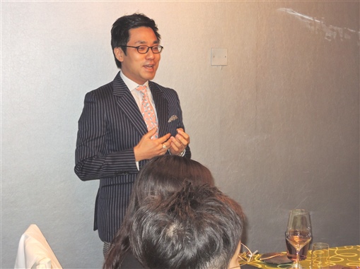 圖3:新任會長Kenny Poon發言。