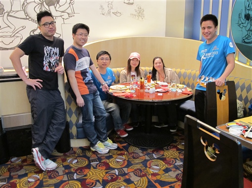 圖7:研究及發展部全體出席並組隊參與十公里團體賽事。