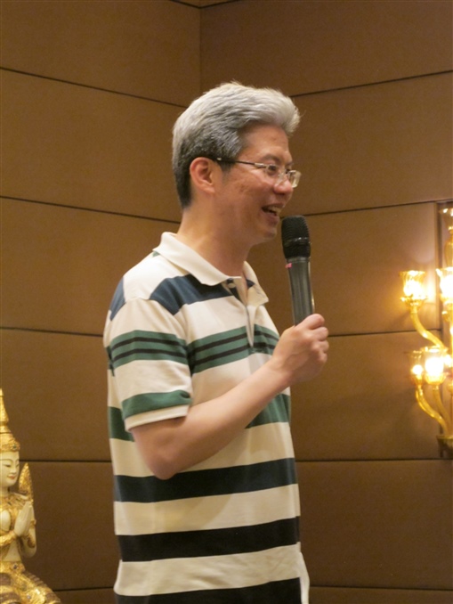 圖4: 中原金融總裁Johnson Chow於晚宴致辭。