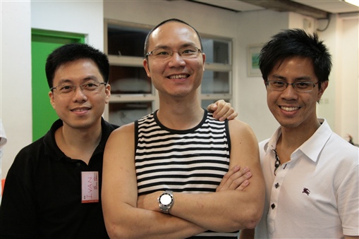 圖10:(左至右)李耀強、梁家華及精英會籌委會成員賴詠諾合照