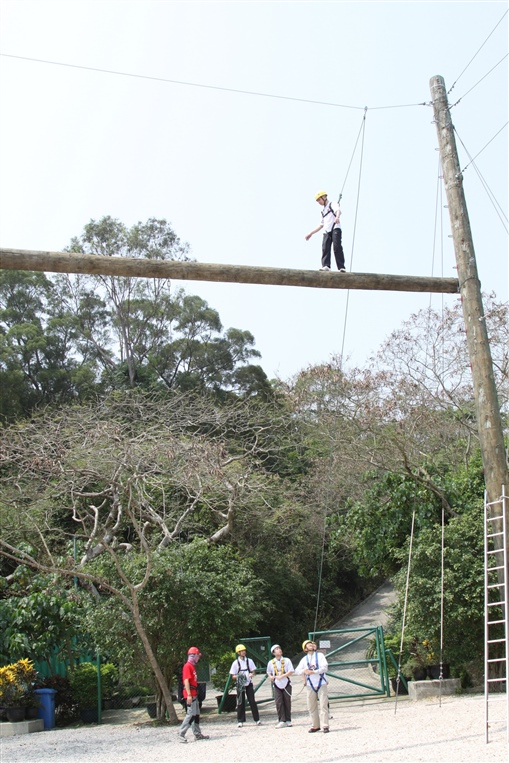 圖15:這就是獨木橋的高度，是易是難，唯有親身走走才能體會