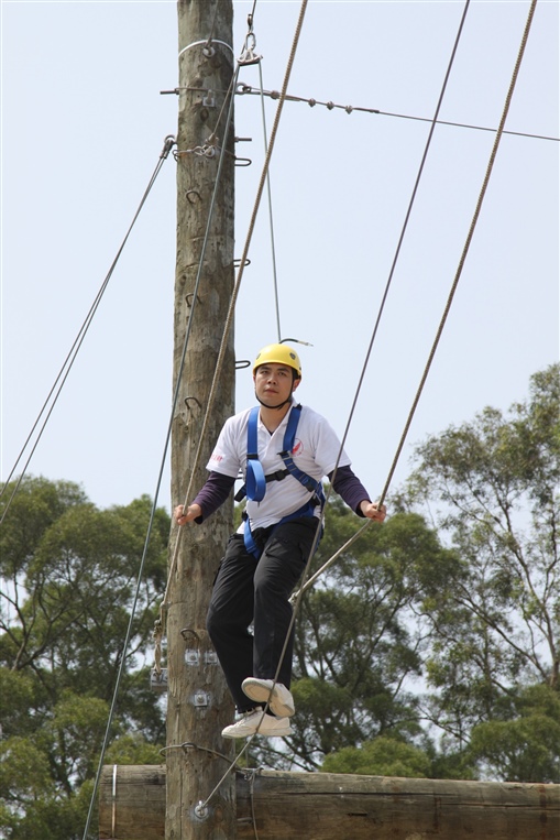 圖16:站在繩上有什麼感覺？不仿問問何國昌(Jerry)